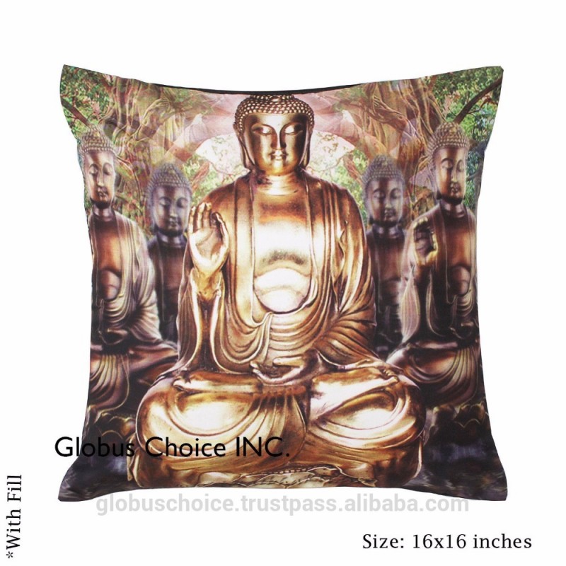 インド枕ケースdigitalprint multibuddha瞑想クッションカバー-クッションカバー問屋・仕入れ・卸・卸売り