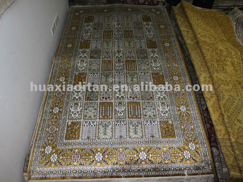 デザインの快適なアラブイラントルコ正方形の絹の絨毯ラグ-ラグ問屋・仕入れ・卸・卸売り