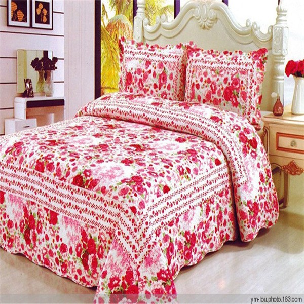 卸売安い2015価格の家庭桃色の大人のベッドセットのジャカード掛け布団セット-キルト問屋・仕入れ・卸・卸売り