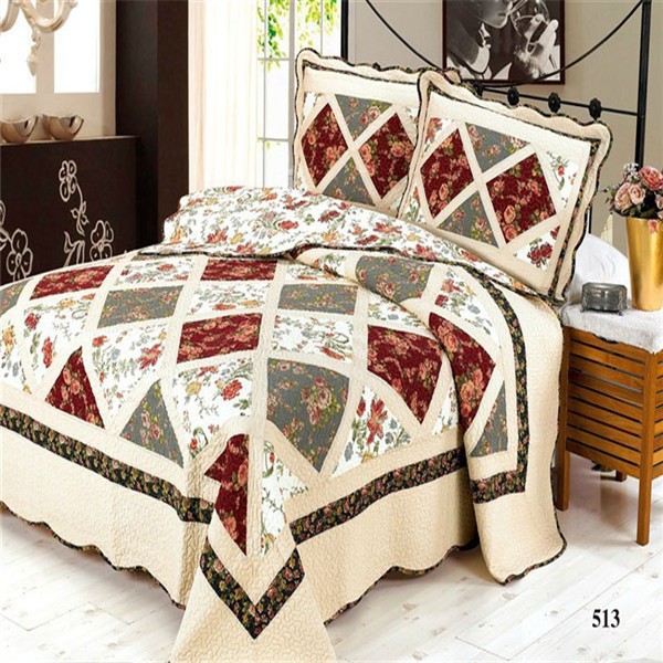 ドバイの豪華なキングサイズの羽毛布団カバーセットのキルトのベッド反応印刷された寝具は綿100％最新のデザインのベッドシートセット-キルト問屋・仕入れ・卸・卸売り