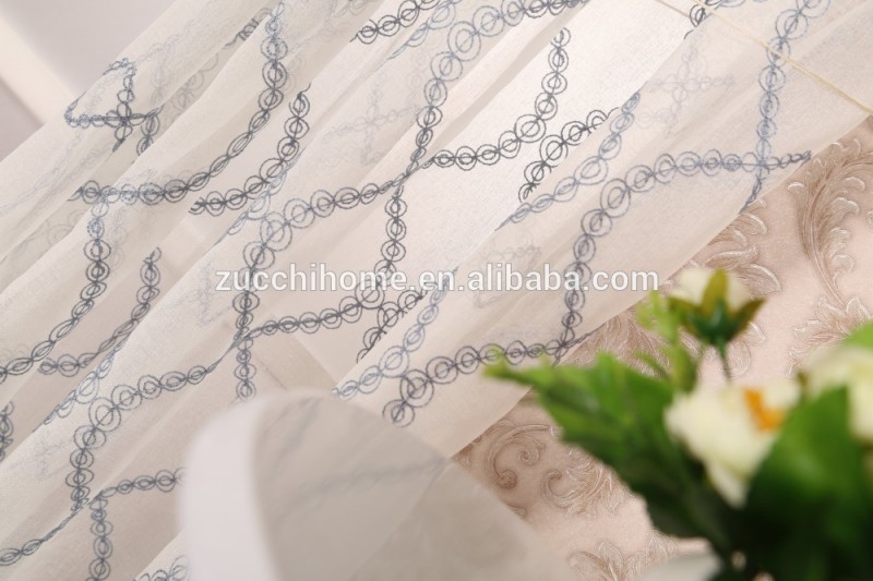 最新のカーテンのデザイン雪ボイル薄手の刺繍カーテンカーテン-カーテン問屋・仕入れ・卸・卸売り