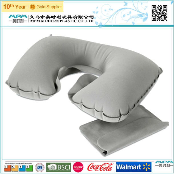 プラスチックインフレータブル首の枕を群がっ-枕問屋・仕入れ・卸・卸売り