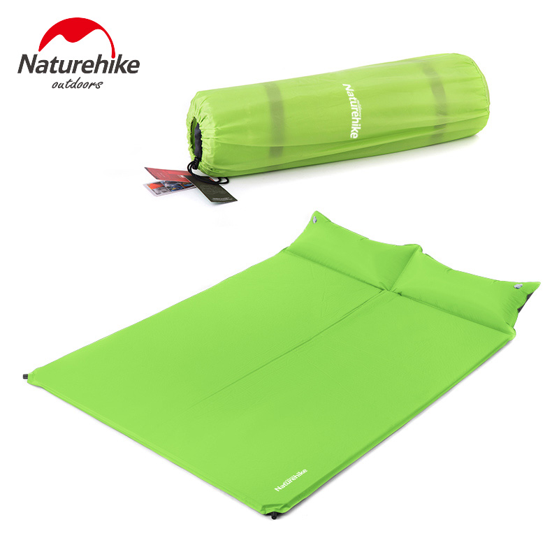 Naturehikeダブルインフレータブルパッド付き枕ロールアップ睡眠マット-マット問屋・仕入れ・卸・卸売り