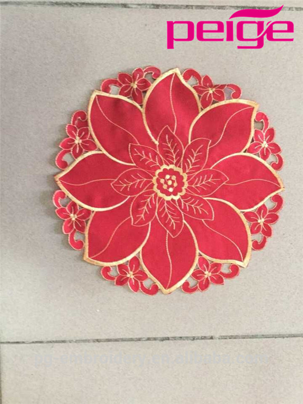良い品質ホット販売カスタマイズされた刺繍カップドイリー-マット問屋・仕入れ・卸・卸売り