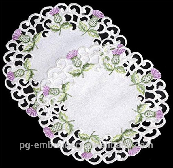 良い品質花ドイリー&刺繍入りラウンドドイリー&を最新デザインドイリー-マット問屋・仕入れ・卸・卸売り