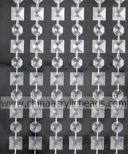 パーティーのデコレーション22mm・18mmカーテン寒いビーズのアクリルクリスタルリング-カーテン問屋・仕入れ・卸・卸売り