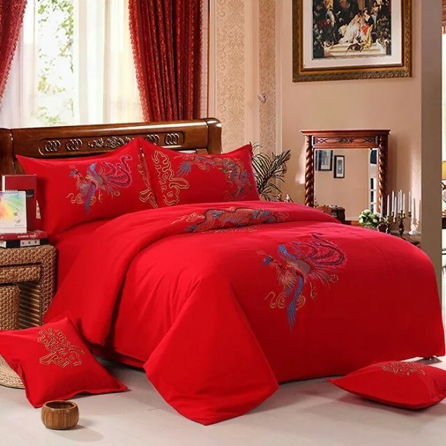 結婚式の寝具7セットのレースアリババ中国、赤結婚式のベッドシートセット用販売-寝具セット問屋・仕入れ・卸・卸売り