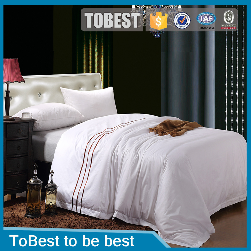 Tobestホテル用品卸売5スターホテル寝具、ホテルのベッドリネン布団カバーシーツ&枕-寝具セット問屋・仕入れ・卸・卸売り