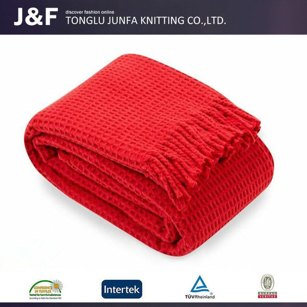 中国の製造元暖かいウール有機軟質赤色のかぎ針編みのベビー毛布-毛布問屋・仕入れ・卸・卸売り