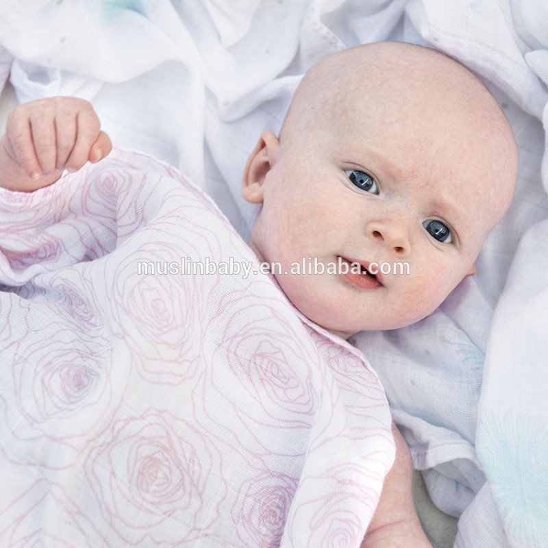 最適なソフトな赤ちゃんはラップを巻くと100％綿モスリン-毛布問屋・仕入れ・卸・卸売り