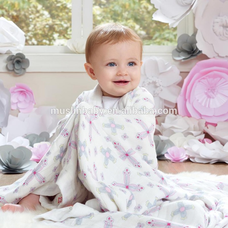 赤ちゃん布でくるむモスリンでラップし100％竹-毛布問屋・仕入れ・卸・卸売り