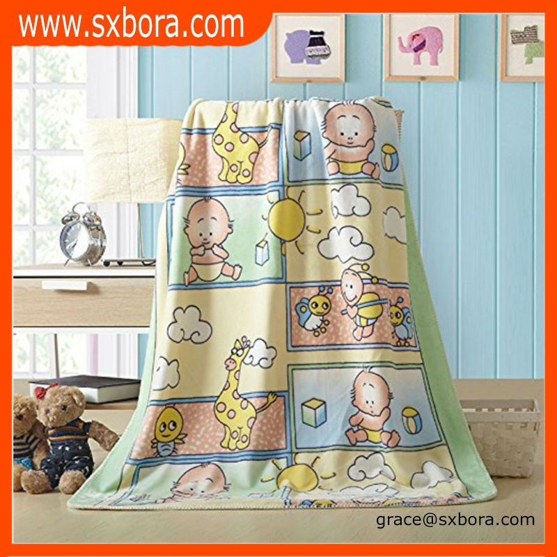 中国のサプライヤー卸売ダブルホームテキスタイルの子供安い漫画毛布スペイン、 ニット、 プリントのブランケット赤ちゃん-毛布問屋・仕入れ・卸・卸売り