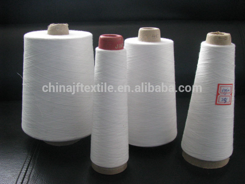 生ホワイト高強力100%ポリエステル織り紡績バージン糸製造してい-リサイクル糸問屋・仕入れ・卸・卸売り