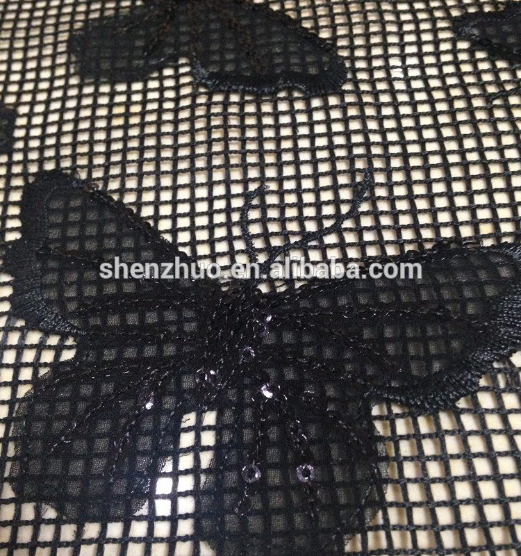 紹興keqiaoし春2016elegentレーザーカット蝶のデザインの刺繍のレースの生地-生地加工問屋・仕入れ・卸・卸売り