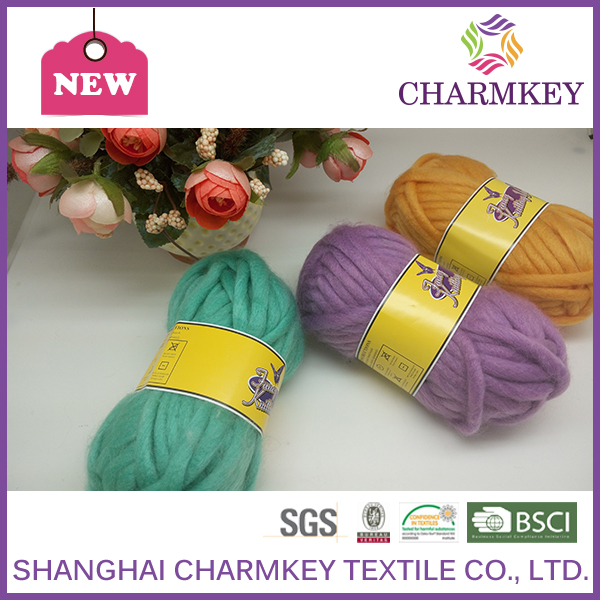 2016 charmkey厚いウール糸/100ウール糸ため厚い毛布で世界-毛糸問屋・仕入れ・卸・卸売り