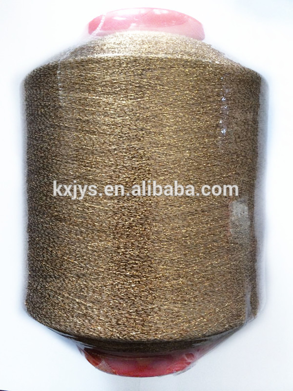 ゴールドメタリックのスレッドmxタイプ反射糸を編みため-毛糸問屋・仕入れ・卸・卸売り