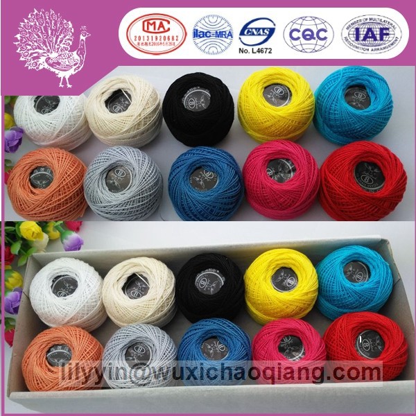 の綿の刺繍糸9s/210g10pcs/box( 段ボール) 着色された鳥-糸問屋・仕入れ・卸・卸売り