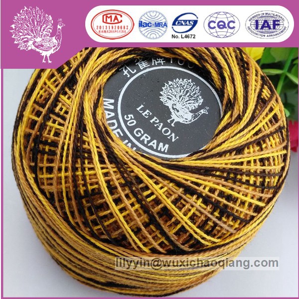 Dmcの色50g9s/2分類された色木綿糸かぎ針編みのスレッド-糸問屋・仕入れ・卸・卸売り