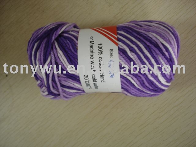 マーセル加工された綿のかぎ針編みヤーン-毛糸問屋・仕入れ・卸・卸売り