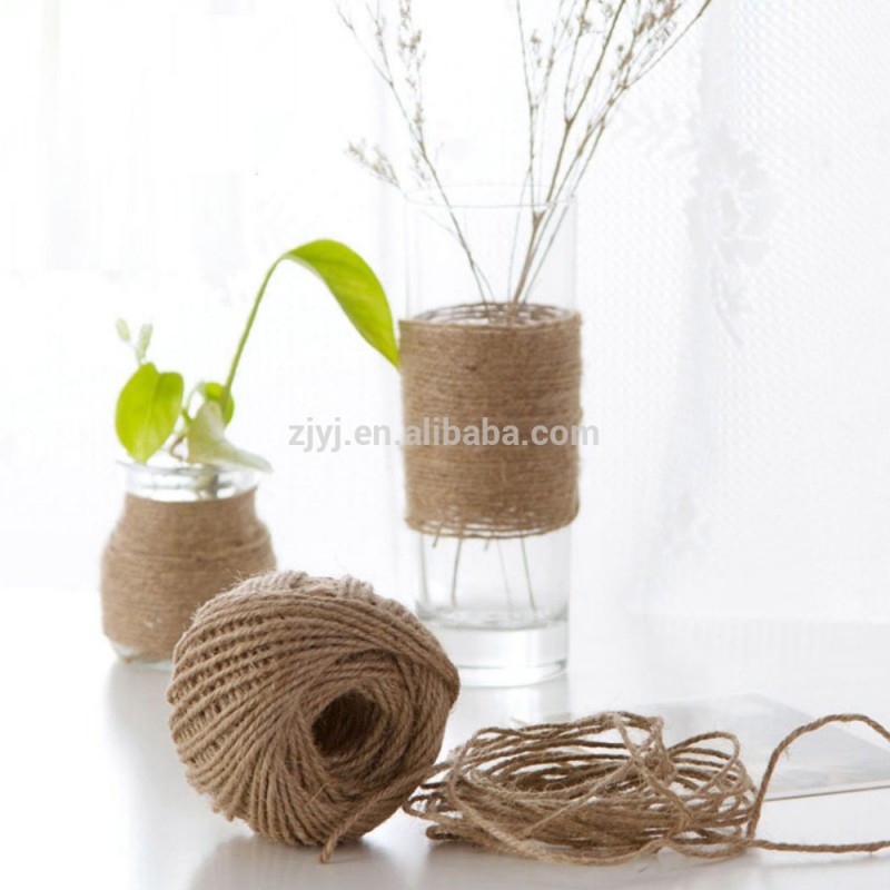 2プライねじれた生繊維糸編みコードベーラーストリング生分解性100%ナチュラルジュート麻ひも包装と庭-リサイクル糸問屋・仕入れ・卸・卸売り