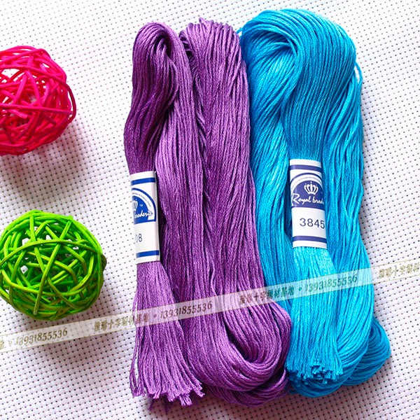 クロスステッチの刺繍100m絹糸手刺繍綿100％447dmc色-糸問屋・仕入れ・卸・卸売り