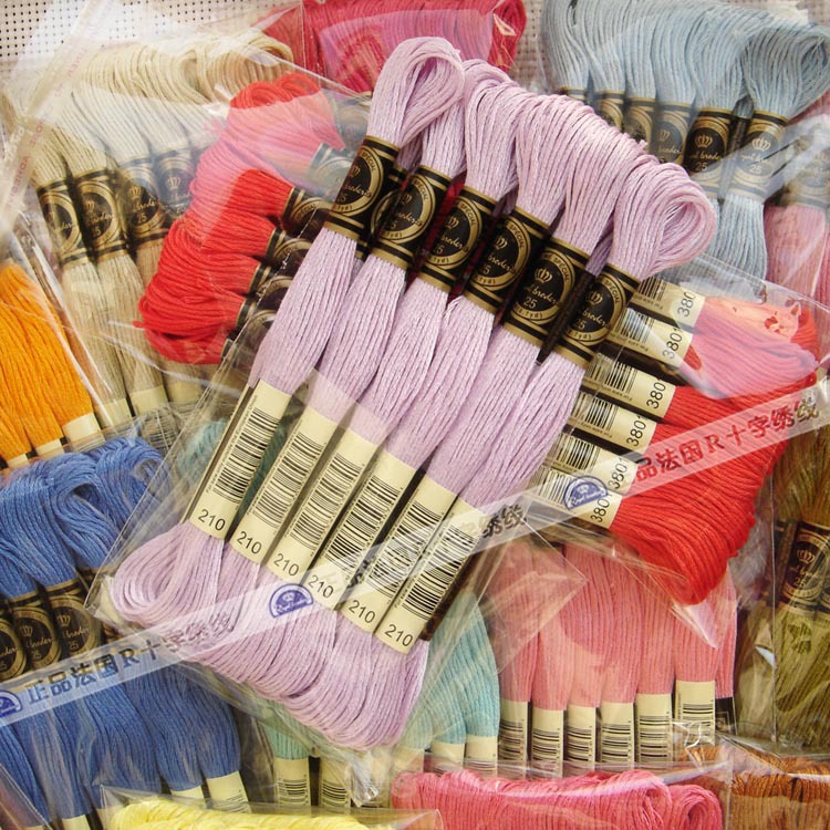 100%木綿糸刺繍糸で447色-糸問屋・仕入れ・卸・卸売り