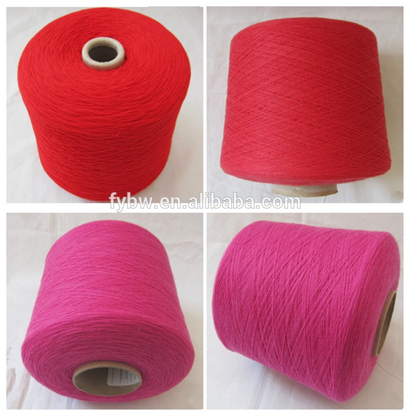 リング紡績染めリサイクル35s/150％アクリル50％綿紡績糸を編み物と織物のために-リサイクル糸問屋・仕入れ・卸・卸売り