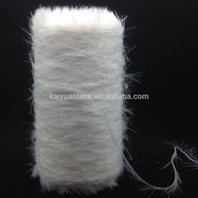4センチ長い100%ナイロンモヘア羽糸用編みスカーフ-毛糸問屋・仕入れ・卸・卸売り