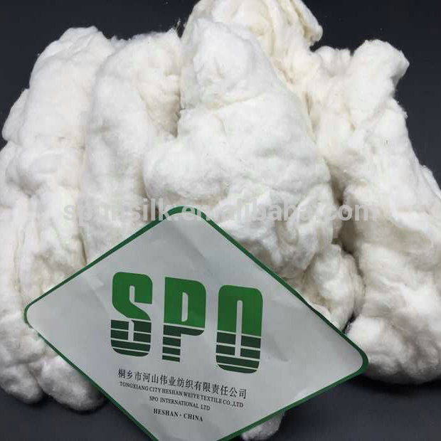 桑絹材料と100%シルク繊維製品タイプサリ廃棄物-シルク繊維問屋・仕入れ・卸・卸売り