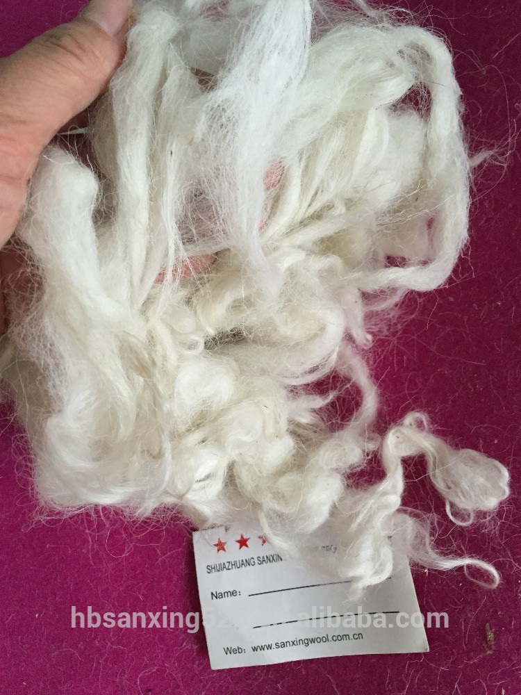 洗い上げ羊毛メーカー中国の、 28- 32マイク・55- 70mm、 生の白い色-ウール繊維問屋・仕入れ・卸・卸売り