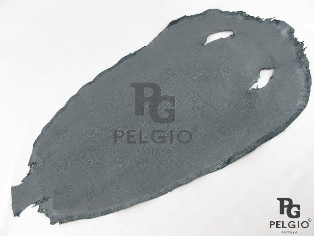 本物のアカエイの皮の革皮pelgio毛皮すべて灰色ラウンド形状-本革問屋・仕入れ・卸・卸売り