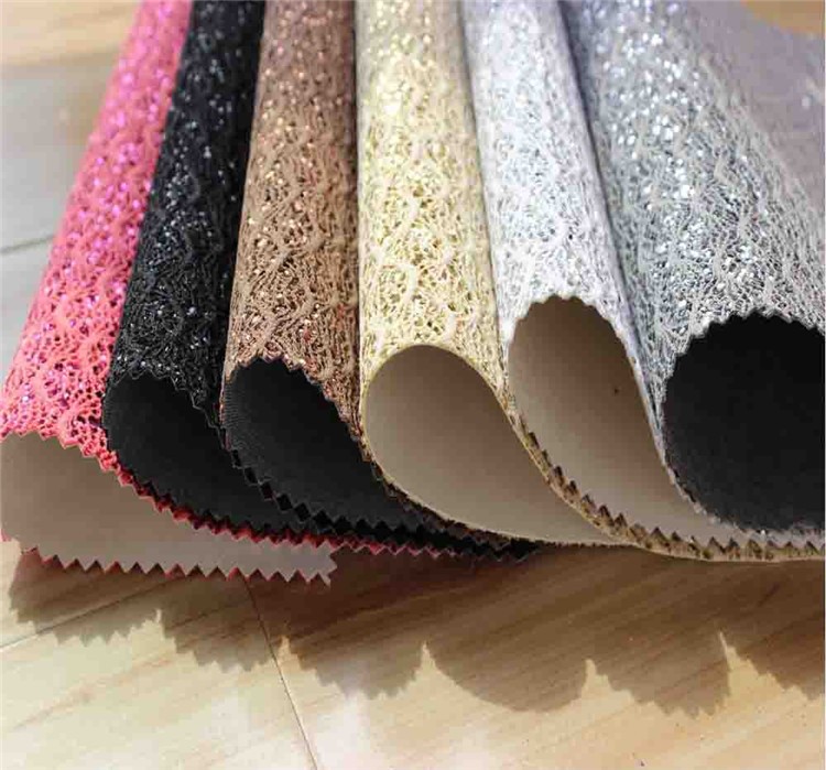オンラインショップ中国卸売グリッターpvc pu生地革用靴とバッグ-問屋・仕入れ・卸・卸売り