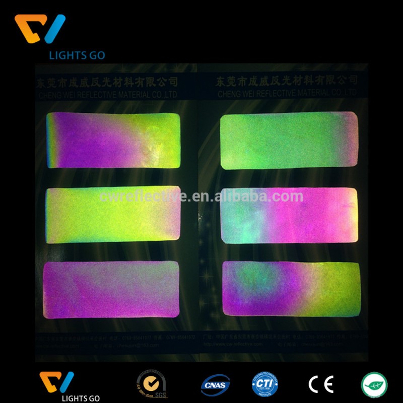 2016高光7虹色オーロラ反射ペットフィルム材料ベルト-合成皮革問屋・仕入れ・卸・卸売り