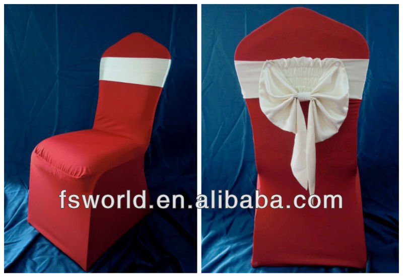 暖かい赤唇弓を持つスパンデックスの椅子カバー-ニット生地問屋・仕入れ・卸・卸売り