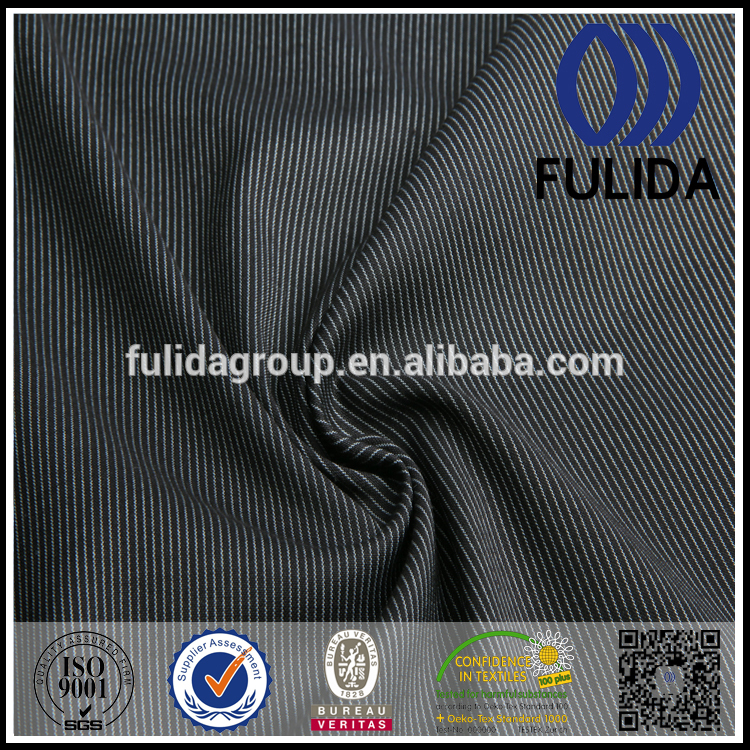 黒と白のストライプのスパンデックスのユニフォームのスーツのためのストレッチ素材-織布問屋・仕入れ・卸・卸売り