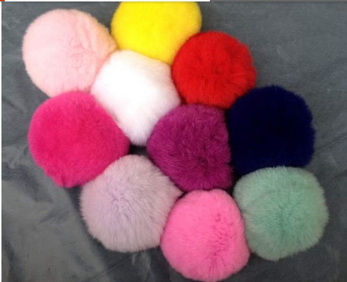 中国の工場売却のウサギの毛皮ポンポンまみれ/ボール/キーリング-毛皮問屋・仕入れ・卸・卸売り