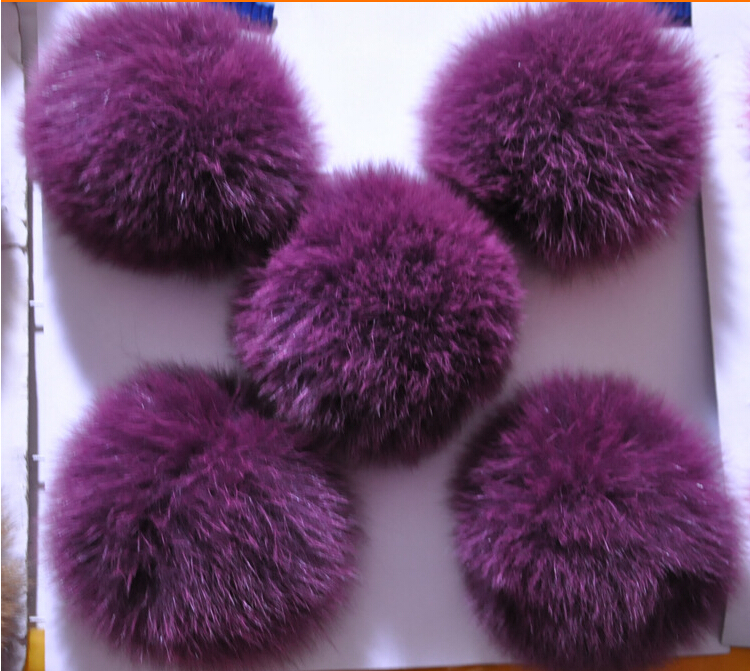 2016ファッション本物のキツネの毛皮のポンポンpomsボール用衣服アクセサリー-毛皮問屋・仕入れ・卸・卸売り
