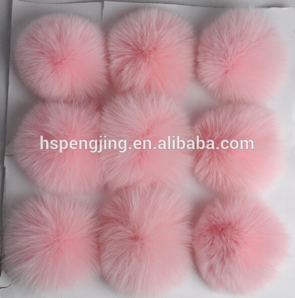 中国の熱い販売100％カラフルな装飾のための本物のキツネ毛皮のポンポン-毛皮問屋・仕入れ・卸・卸売り