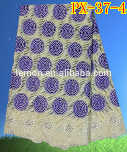 重いアフリカのボイルのレーススイス綿の布で中空アウトスタイル-織布問屋・仕入れ・卸・卸売り