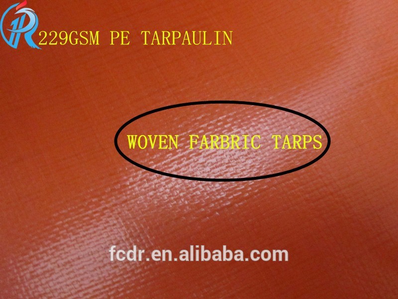 オレンジ色のpe不織布、 カバーポリtarp、 防水peターポリン低価格-織布問屋・仕入れ・卸・卸売り
