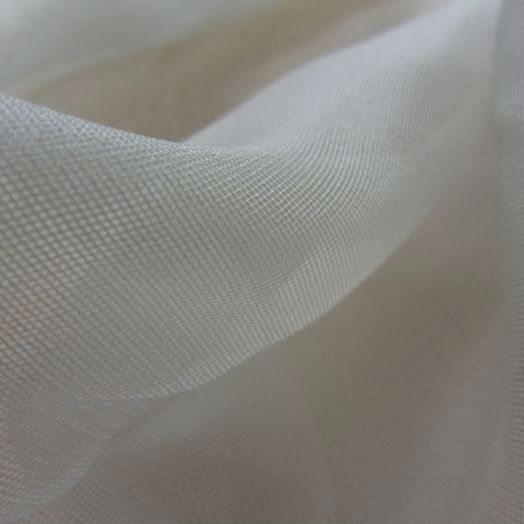 薄手のシルク生地100%シルクボイル、平野西里糸生地ホワイト色-織布問屋・仕入れ・卸・卸売り