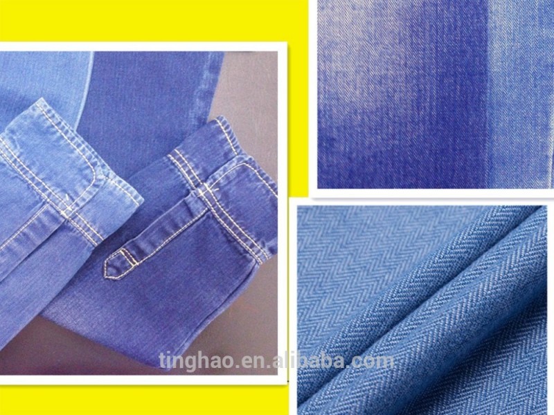 100コットン藍ドビーデニム生地価格用メンズシャツ-織布問屋・仕入れ・卸・卸売り