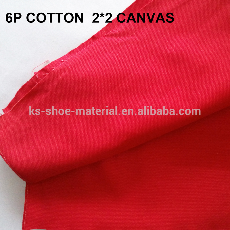 コットンキャンバス2*2 6 p生地素材ヨーロッパ標準環境織り染料赤い色KSYG-06134-バッグ用生地問屋・仕入れ・卸・卸売り