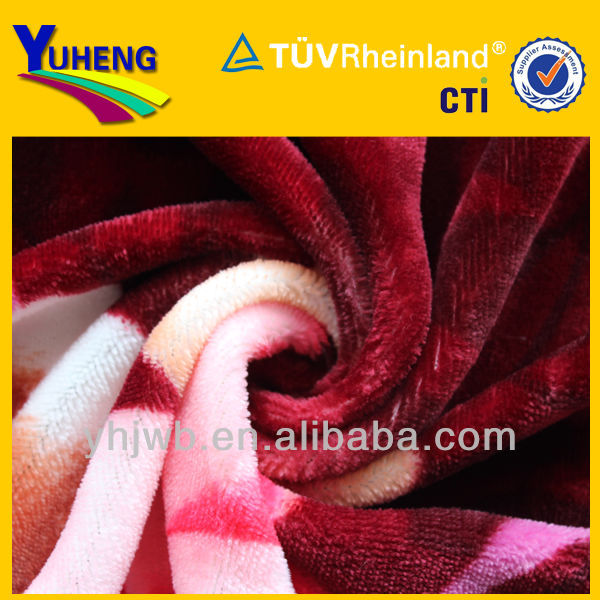 を作るために-- 注文ソフトポリエステルフランネルの布blanekt中国織物の卸売のための-ニット生地問屋・仕入れ・卸・卸売り