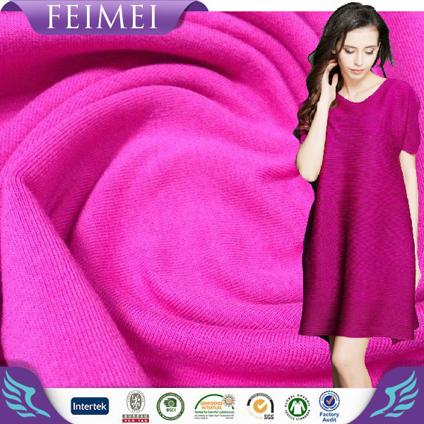 有機feimeiが編み物綿100％シングルジャージーニットファブリックコーマ綿ニットシングルジャージ-ニット生地問屋・仕入れ・卸・卸売り