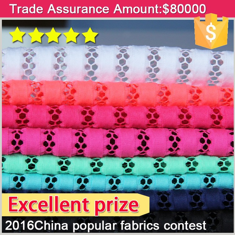 秋冬の人気2015中国新デザインカスタム安いstriipeニットメッシュ生地-ニット生地問屋・仕入れ・卸・卸売り