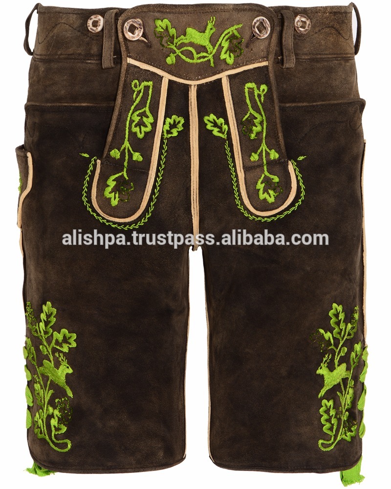 ヘレンwiesnstern lederhose-オリジナルtrachtenlederhoseオクトーバーフェストvelourleder-trachtenhose schoneberger-皮革製品問屋・仕入れ・卸・卸売り