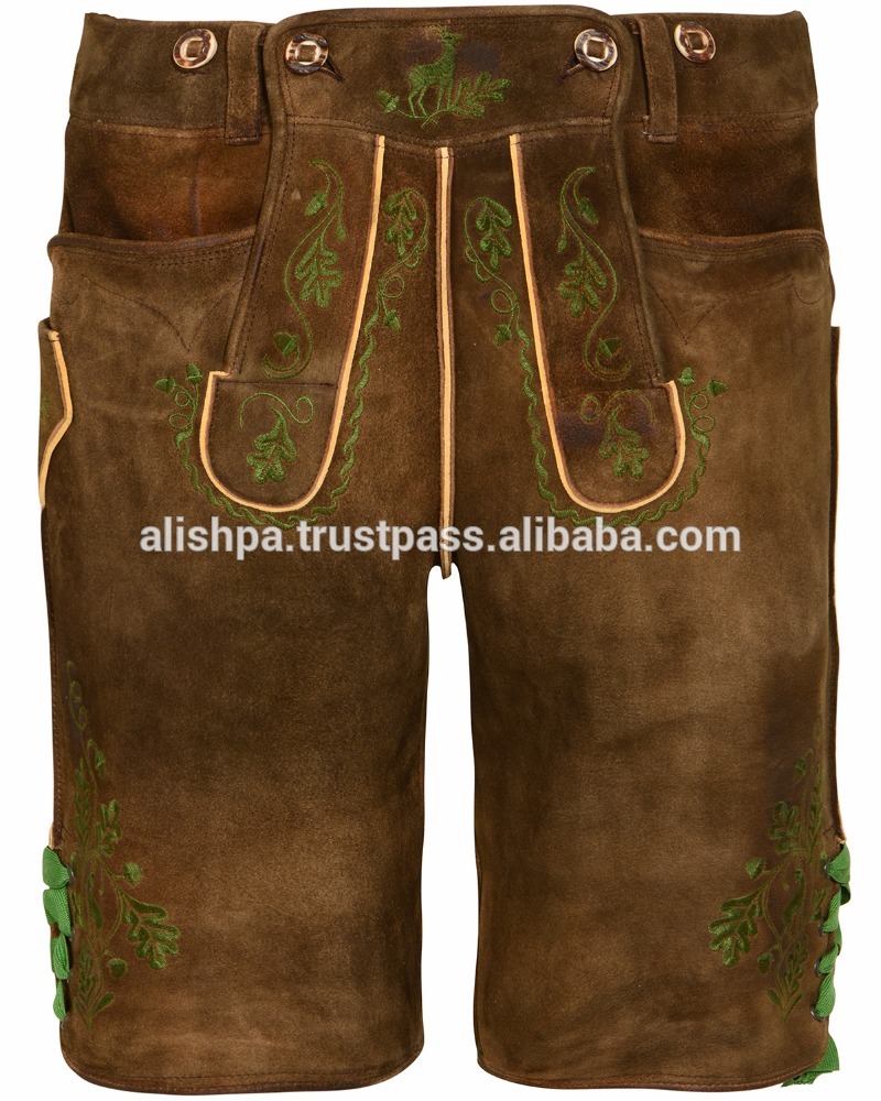 Trachtenヘレンlederhoseクルツalpenjager trachtenhose-皮革製品問屋・仕入れ・卸・卸売り