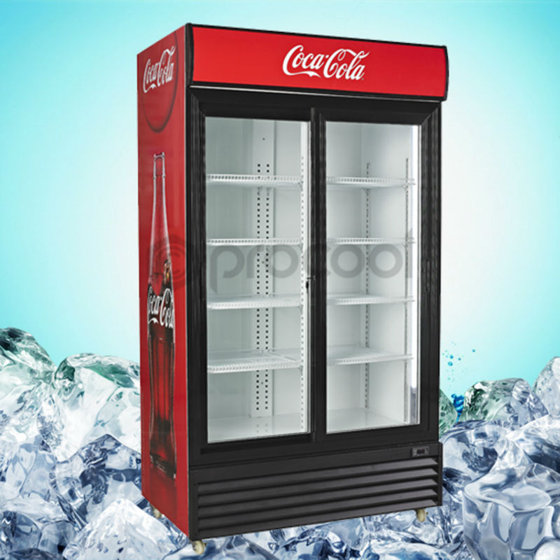市販のガラスドアのディスプレイ冷蔵庫ドリンク用-冷蔵ショーケース問屋・仕入れ・卸・卸売り