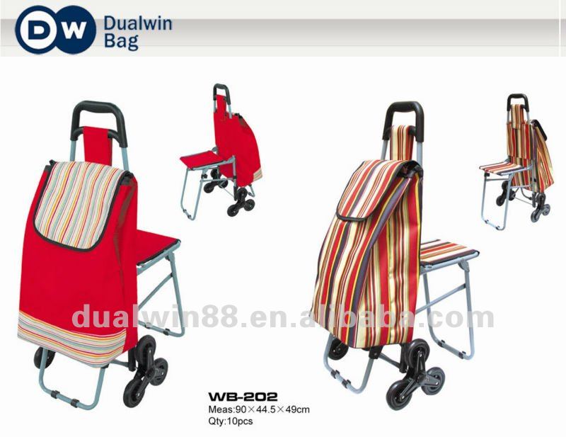 2012直接販売する多機能の折るショッピングトロリー袋の買物車のトロリー袋の工場-ショッピングカート問屋・仕入れ・卸・卸売り